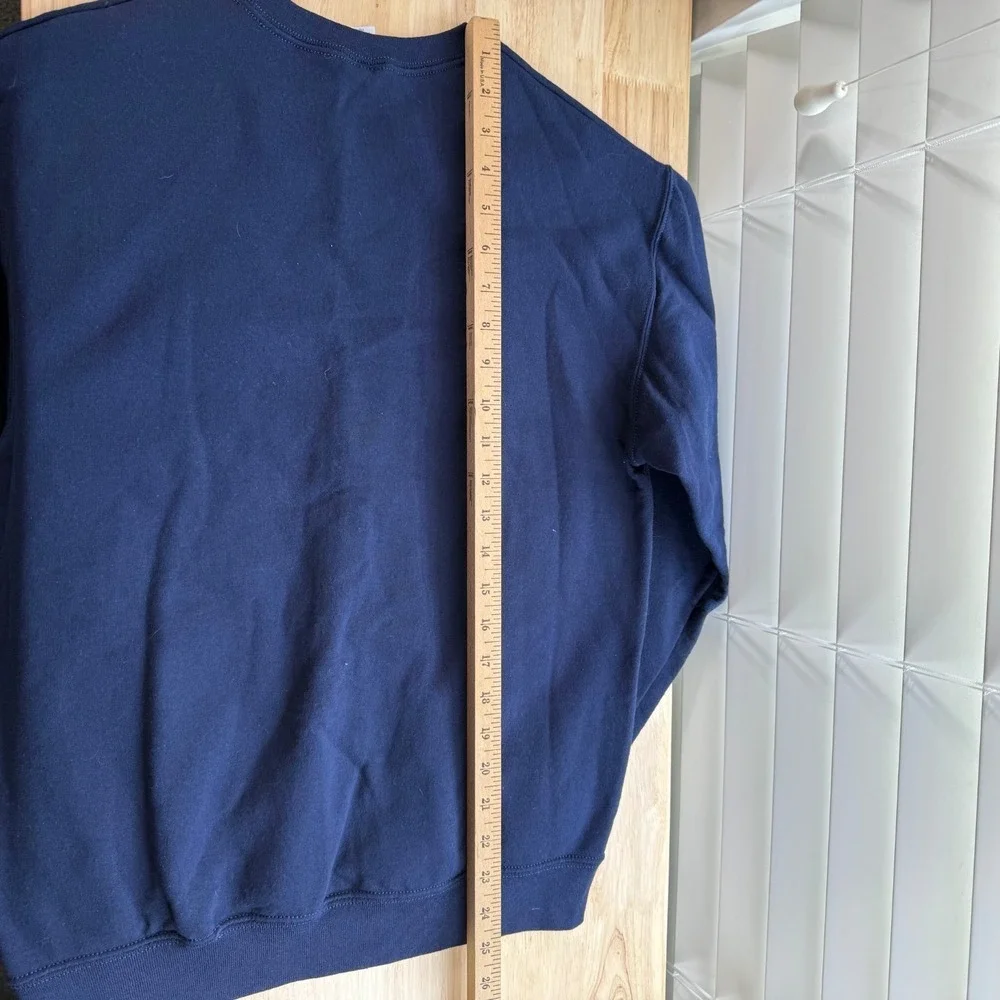 Eagle Mountain House Crewneck Sweater Men's Navy Blue Fleece Small VTG Golf Club